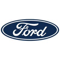 Ford logo featuring the word 'Ford' in white script within a blue oval shape, outlined in white.