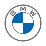 BMW logo featuring a circular emblem with the letters 'B', 'M', and 'W' at the top and a quadrants pattern in blue and white in the center.