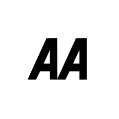 AA logo in black featuring the letters 'AA' in bold.
